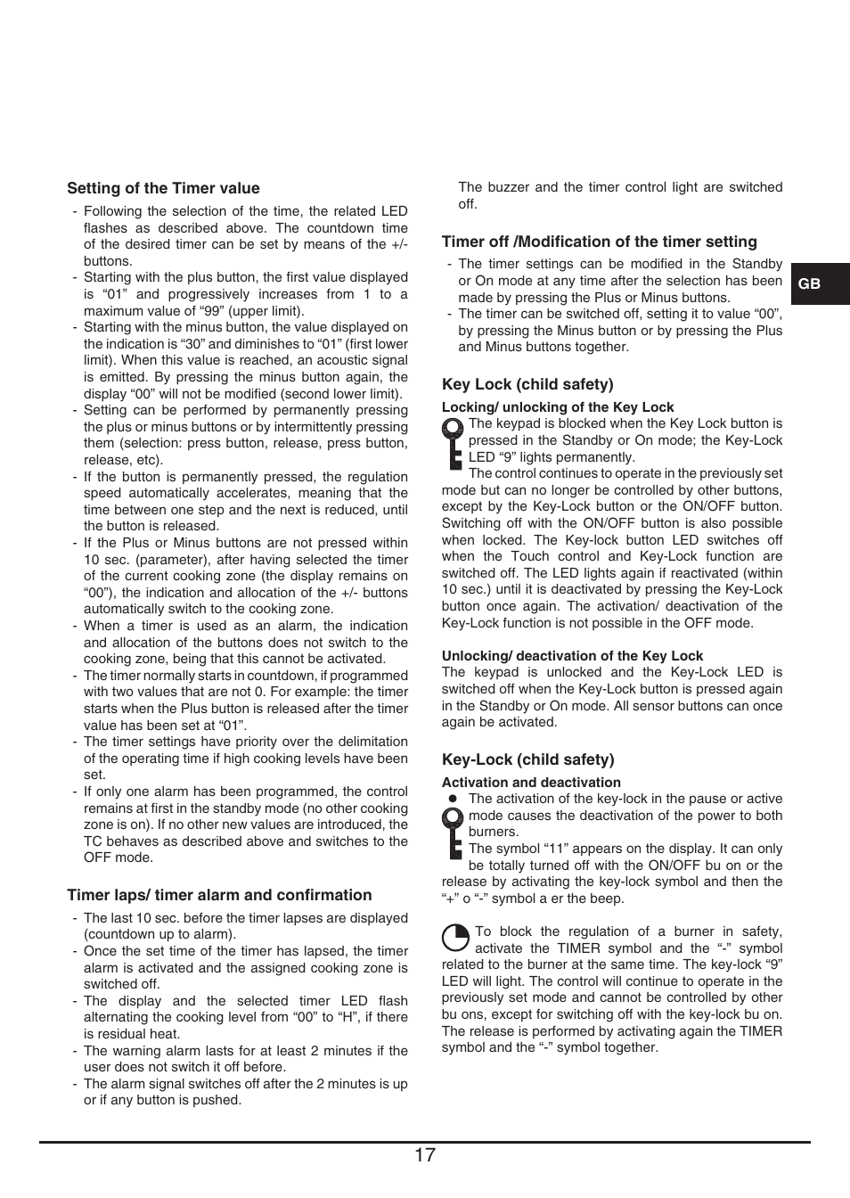 Baumatic BHTP400SS User Manual | Page 17 / 68