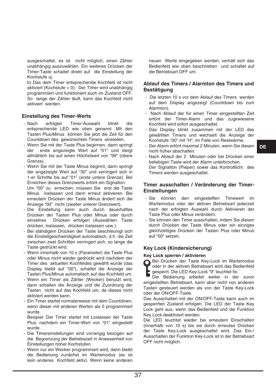 Baumatic BHTP400SS User Manual | Page 37 / 68