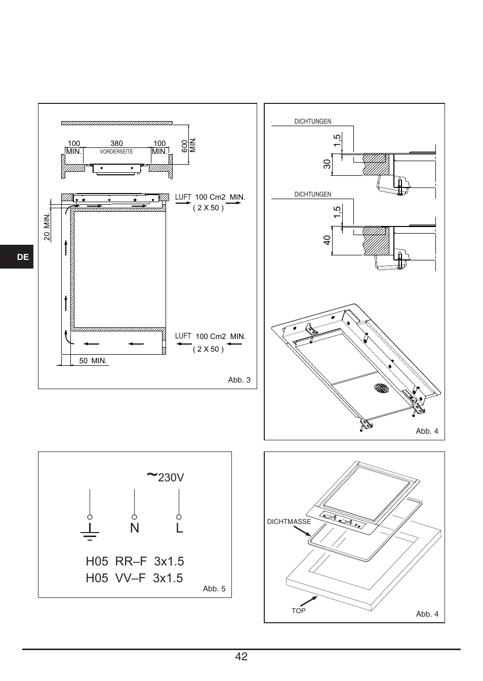 230v | Baumatic BHTP400SS User Manual | Page 42 / 68