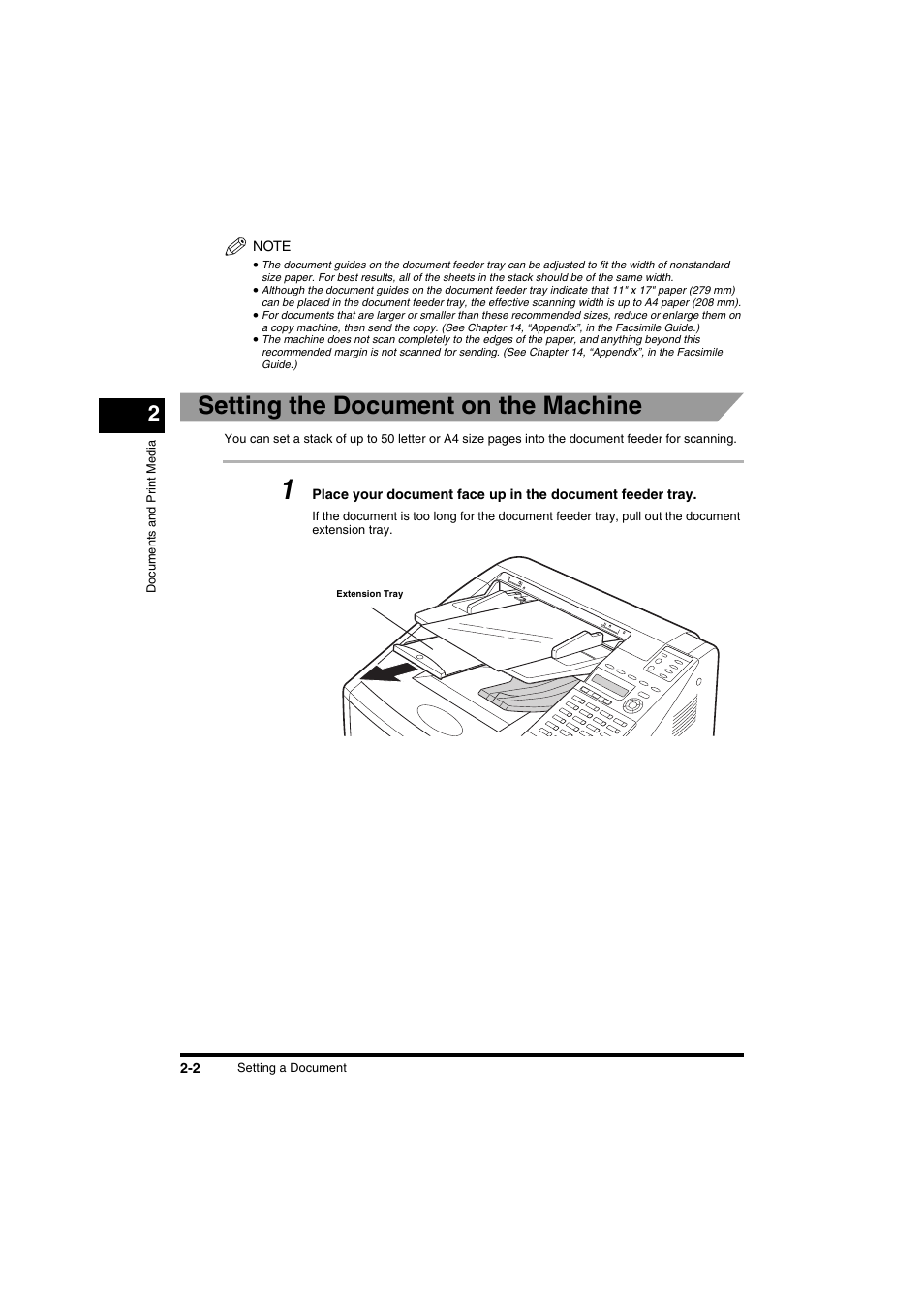 Setting the document on the machine | Canon FAX-L2000IP  EN User Manual | Page 48 / 108
