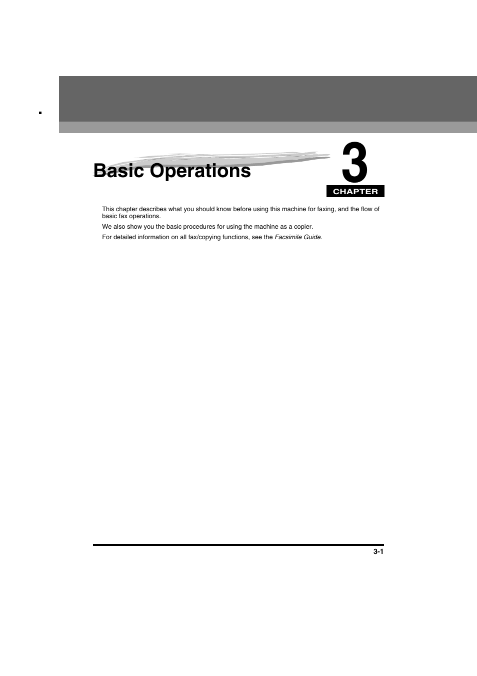 Chapter 3 basic operations, Chapter 3, Basic operations | Canon FAX-L2000IP  EN User Manual | Page 57 / 108