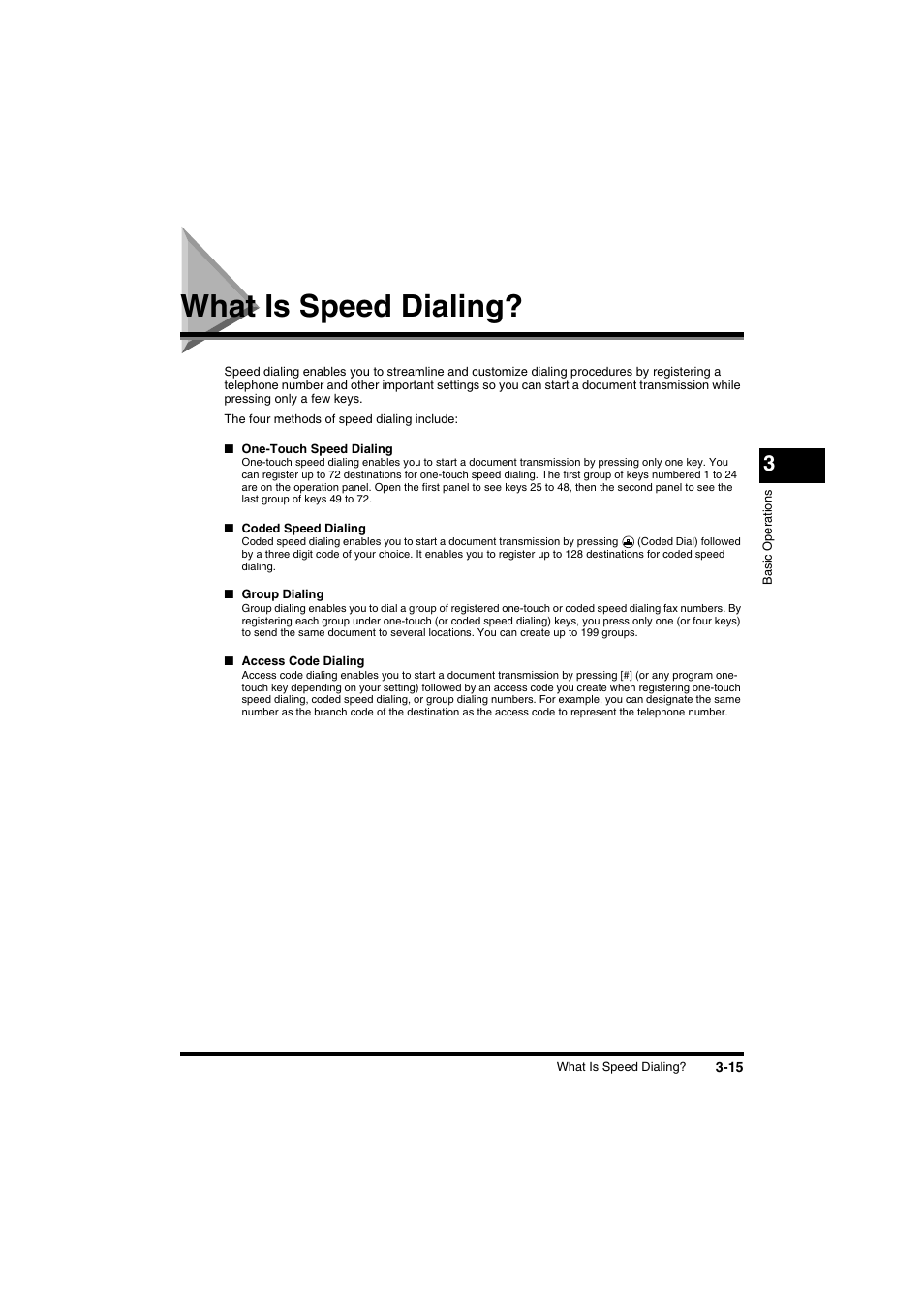 What is speed dialing, What is speed dialing? -15 | Canon FAX-L2000IP  EN User Manual | Page 71 / 108