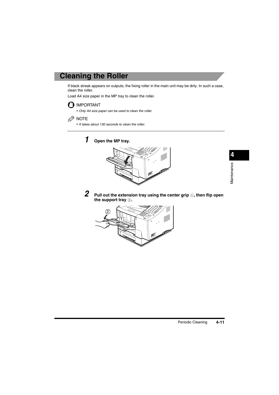 Cleaning the roller | Canon FAX-L2000IP  EN User Manual | Page 97 / 108