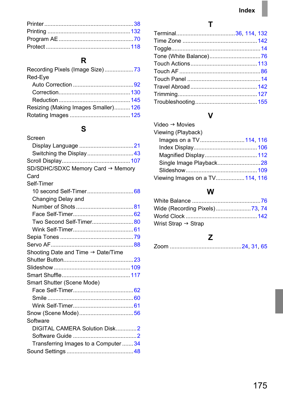 Canon 210 User Manual | Page 175 / 176