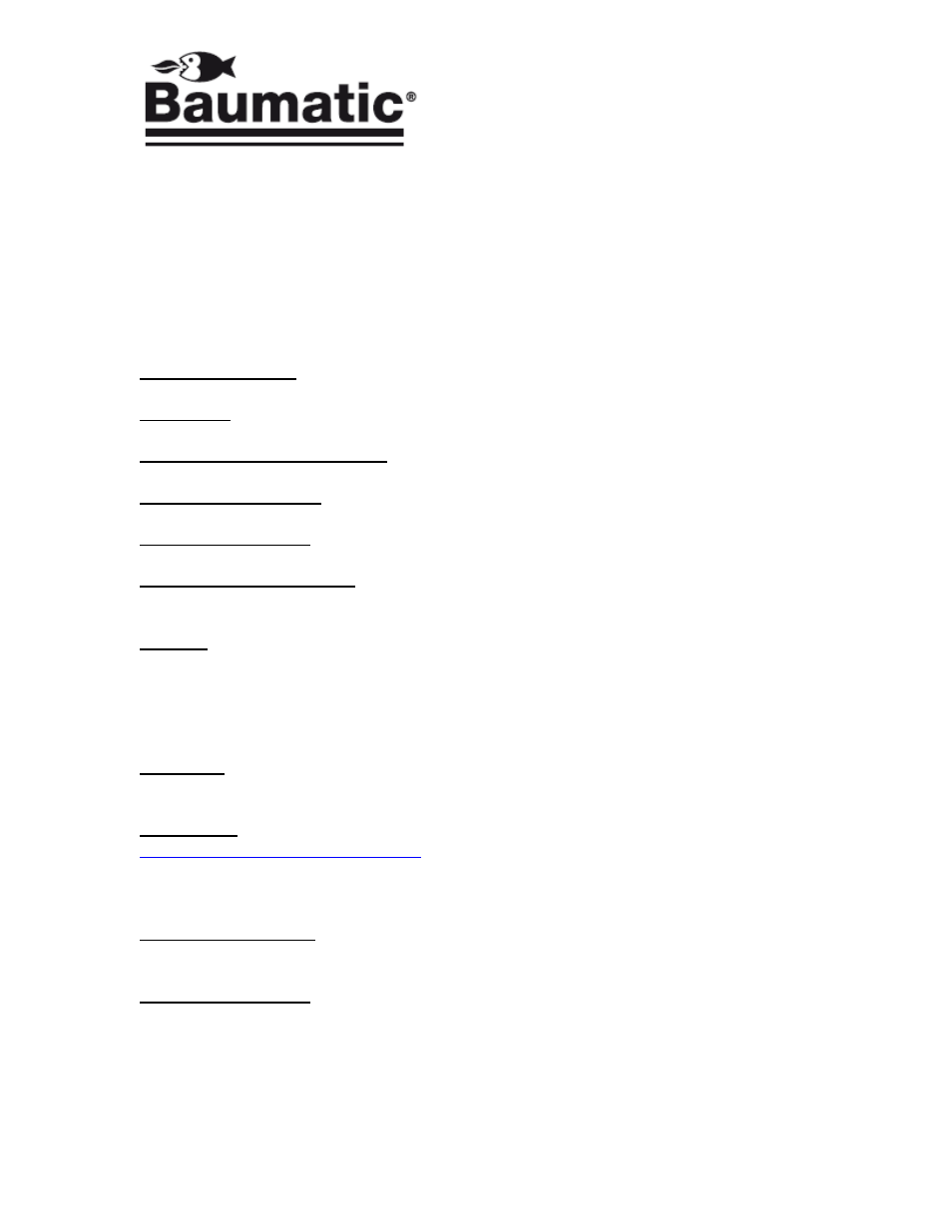 Baumatic BHI300 User Manual | Page 33 / 36