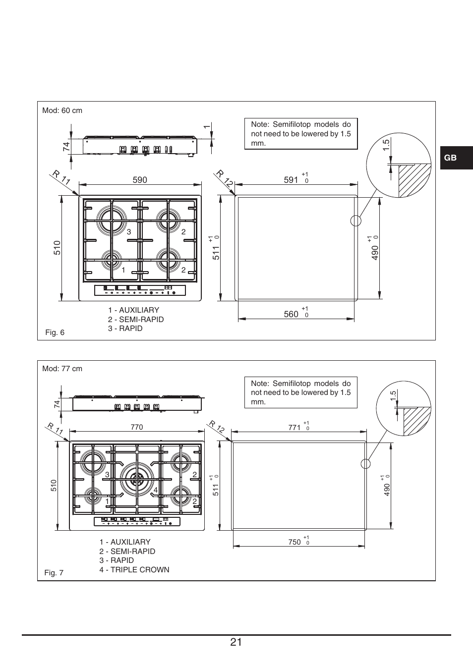 Baumatic BHG112SS User Manual | Page 21 / 76