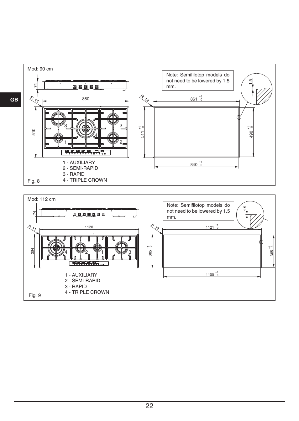 Baumatic BHG112SS User Manual | Page 22 / 76