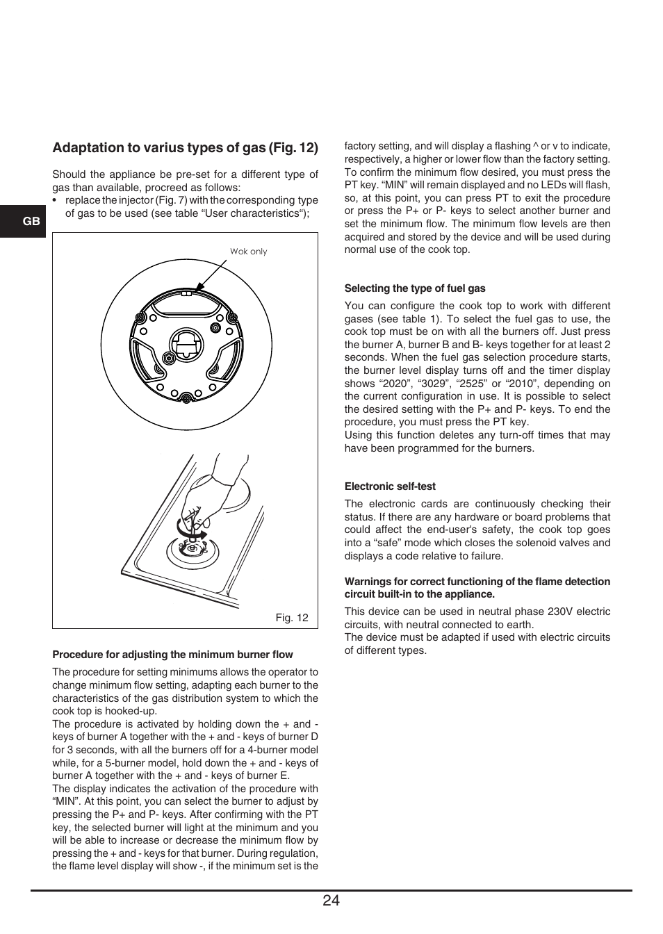 Baumatic BHG112SS User Manual | Page 24 / 76