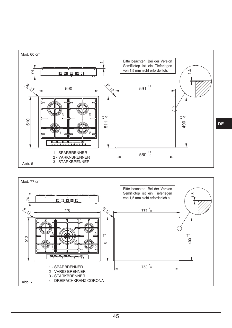 Baumatic BHG112SS User Manual | Page 45 / 76