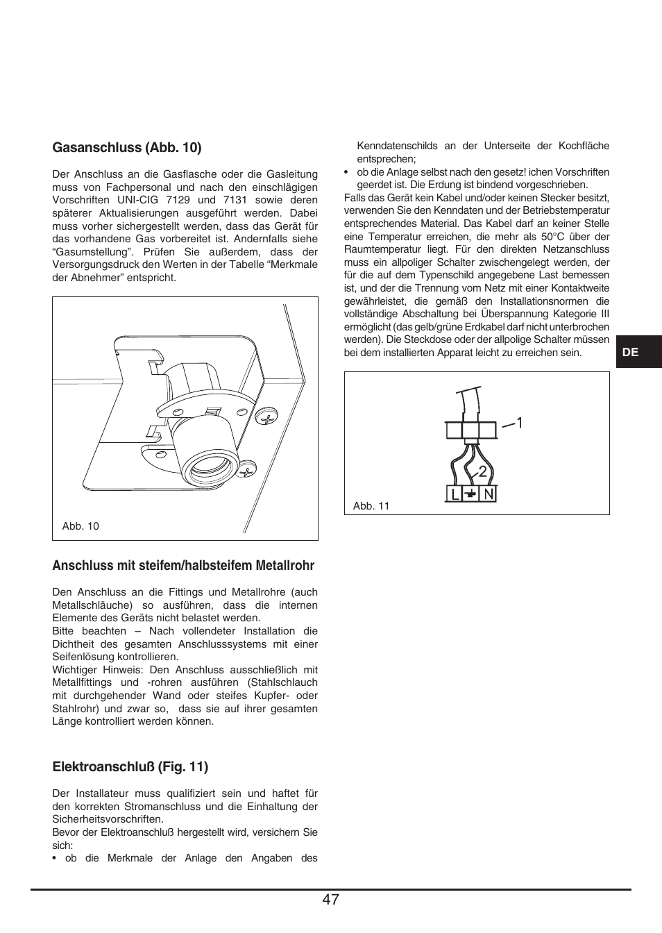 Baumatic BHG112SS User Manual | Page 47 / 76