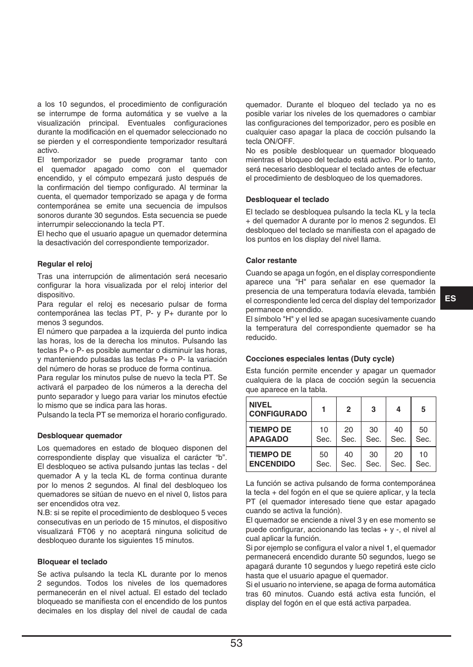 Baumatic BHG112SS User Manual | Page 53 / 76