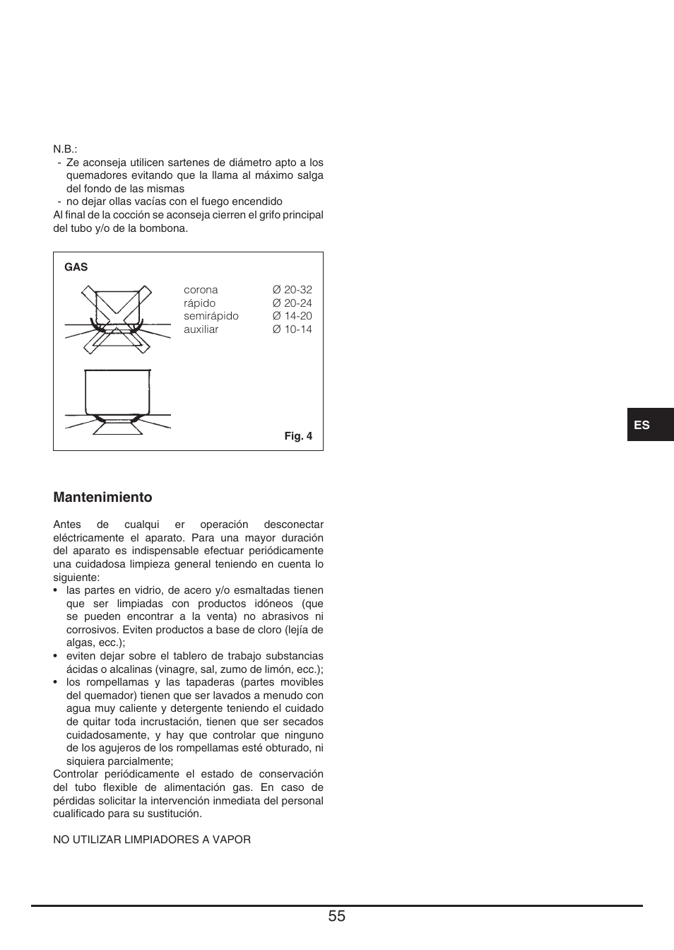 Baumatic BHG112SS User Manual | Page 55 / 76