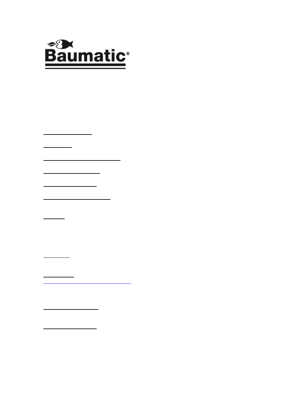 Baumatic BHG112SS User Manual | Page 75 / 76