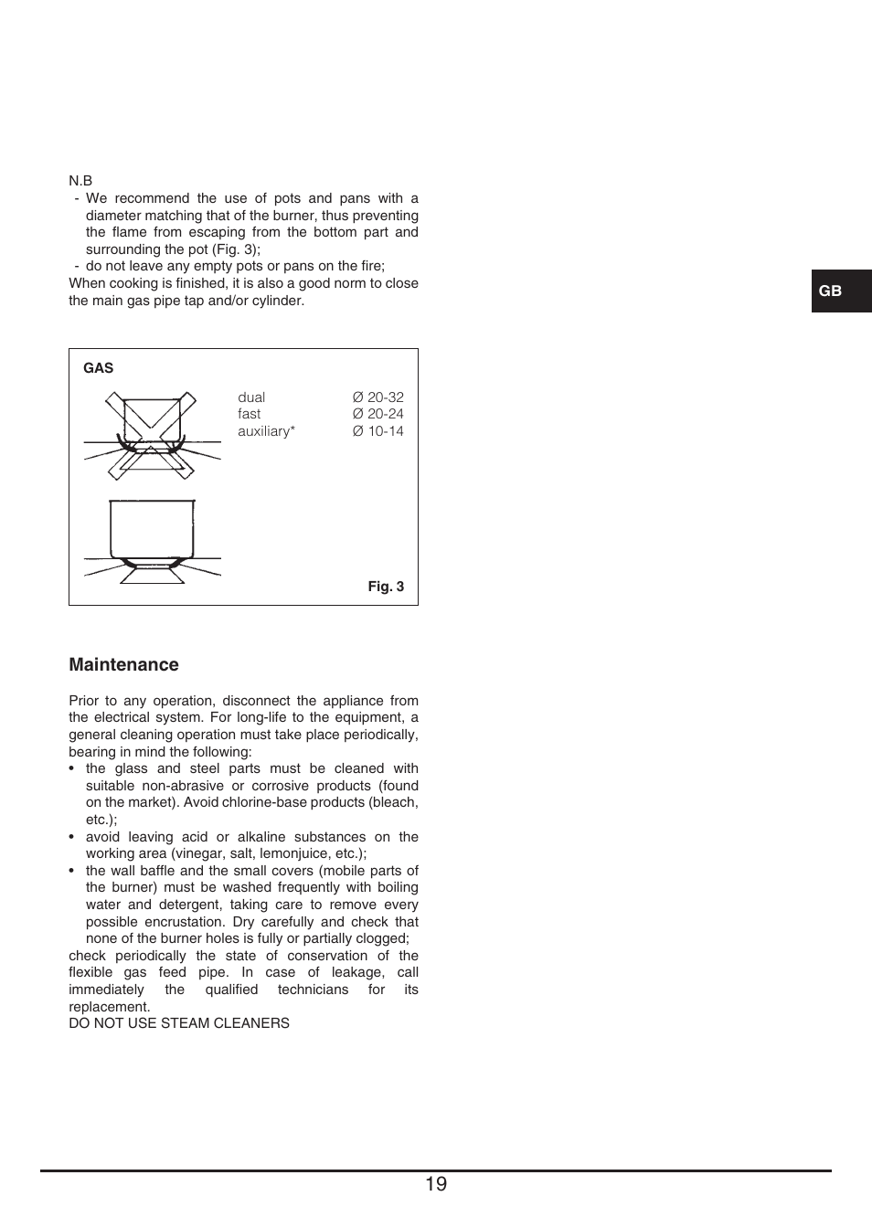 Baumatic BHG400SS User Manual | Page 19 / 76