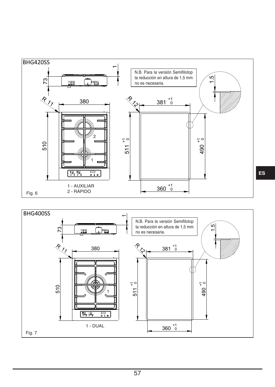 Baumatic BHG400SS User Manual | Page 57 / 76
