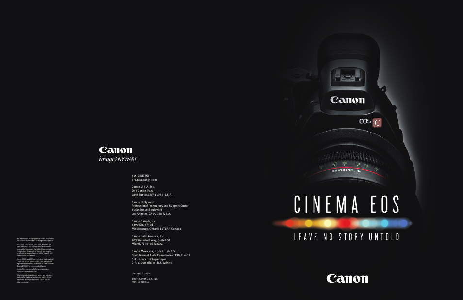 Canon EOS C300 PL User Manual | 19 pages