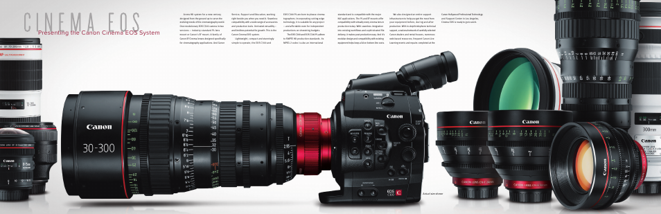 Presenting the canon cinema eos system | Canon EOS C300 PL User Manual | Page 8 / 19