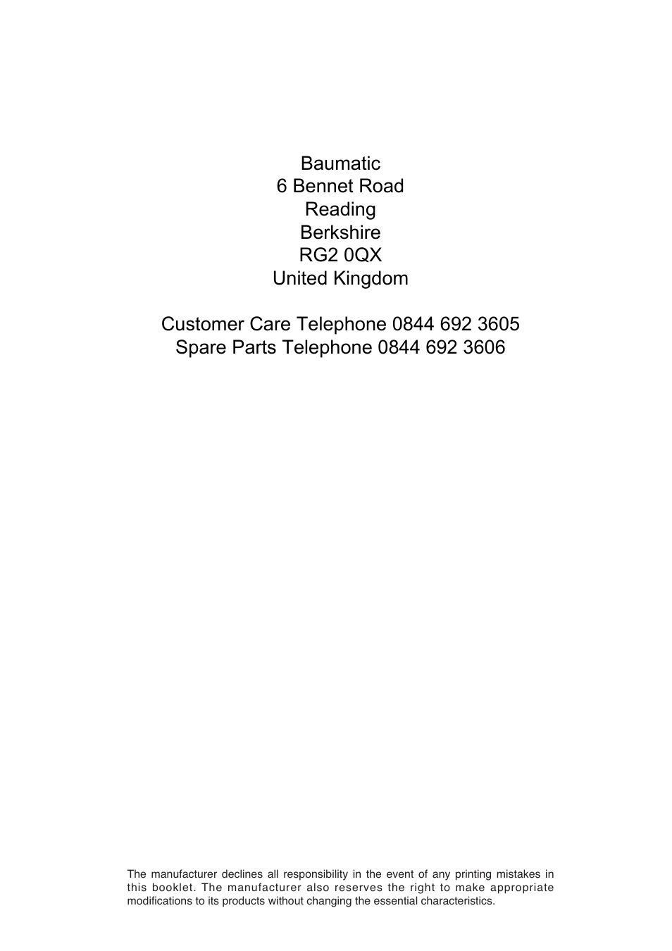 Baumatic BWMI1262DN1 User Manual | Page 35 / 36