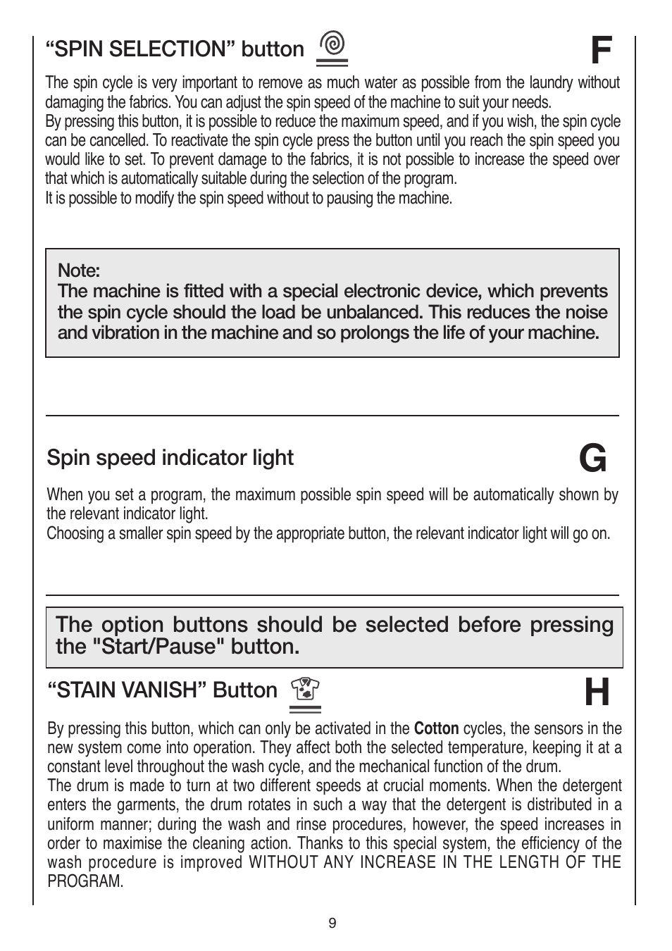Baumatic BWDI126N User Manual | Page 9 / 40