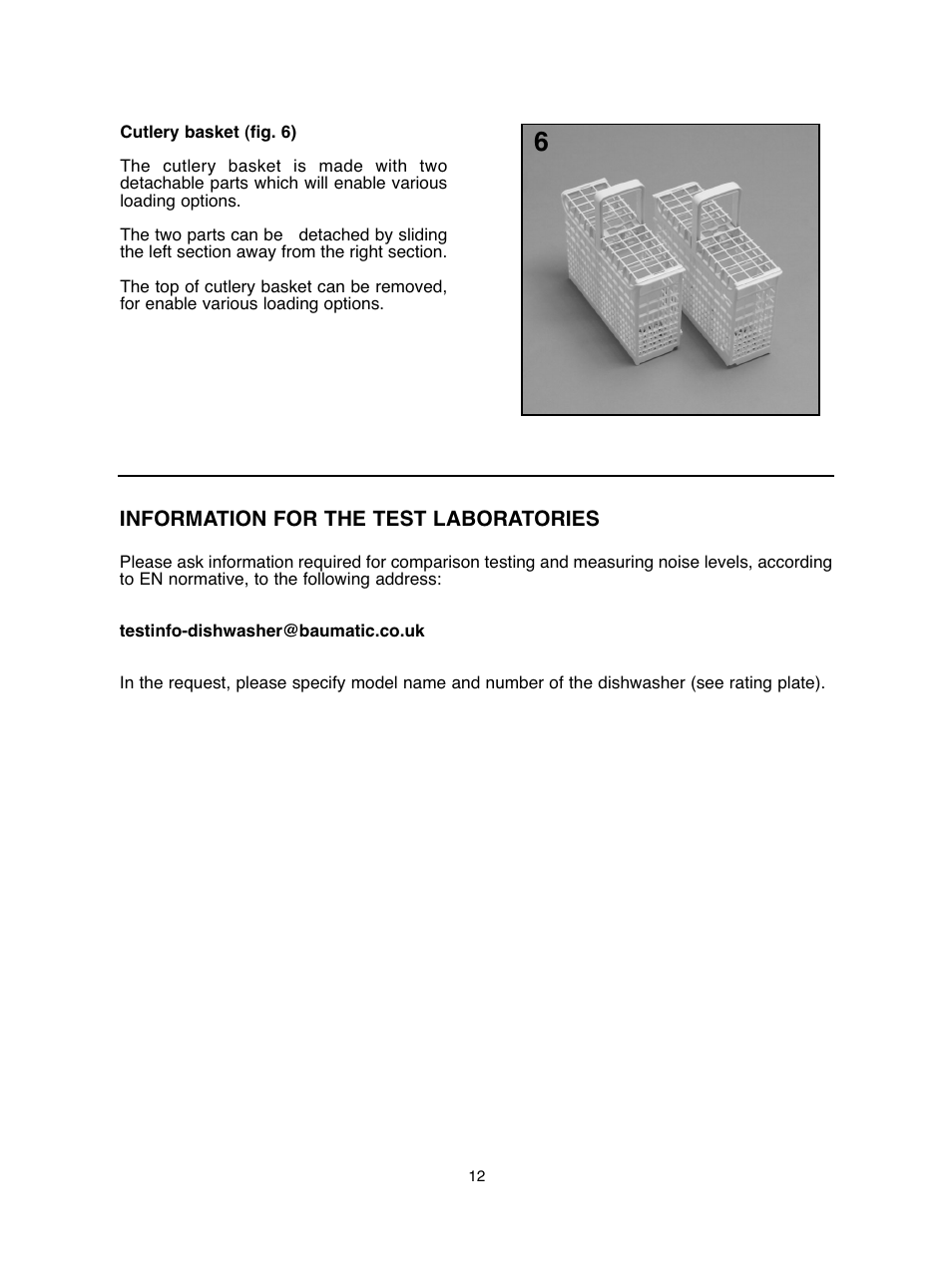 Baumatic BDIF612 User Manual | Page 12 / 32