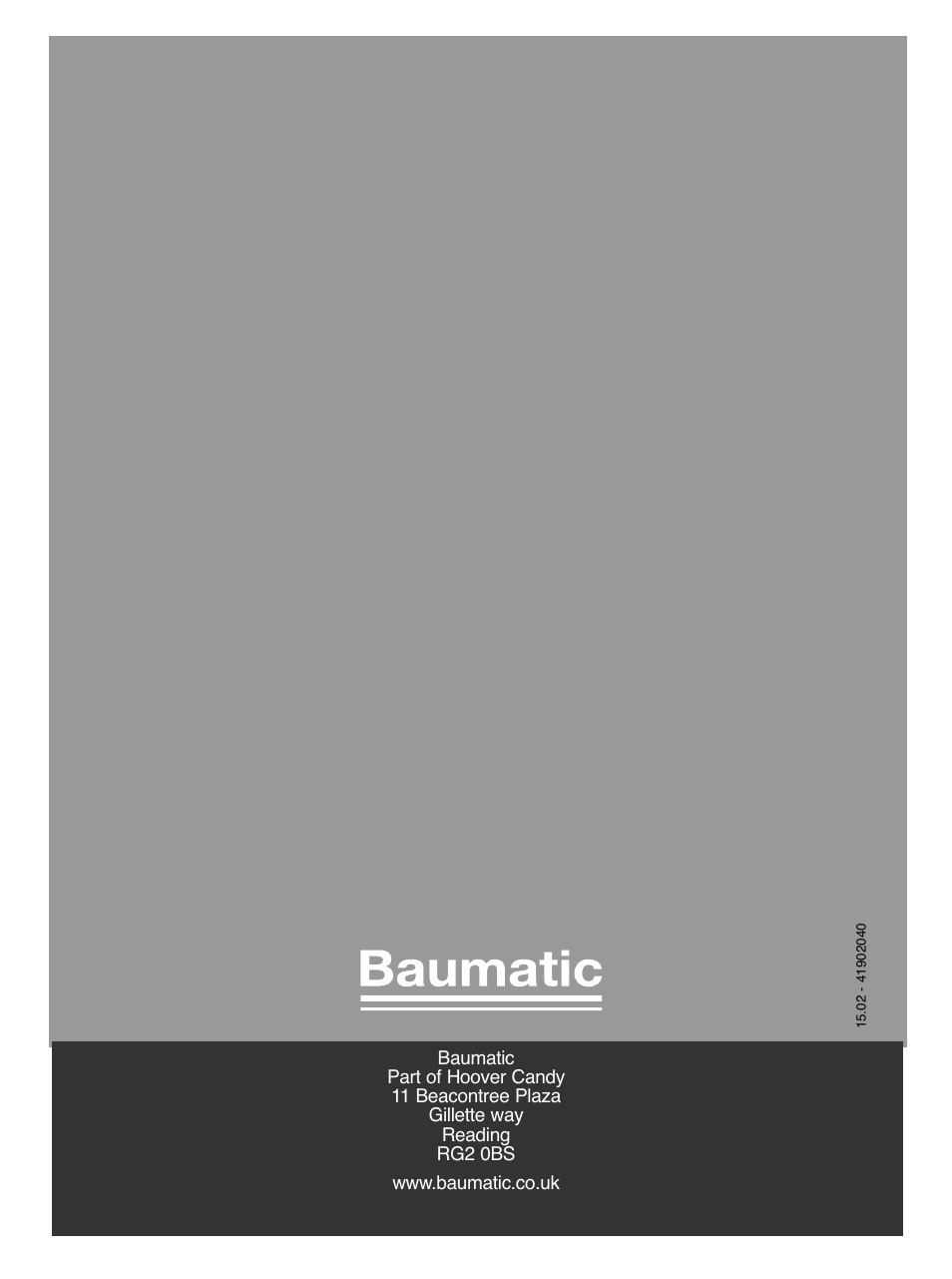 Baumatic BDIF612 User Manual | Page 32 / 32