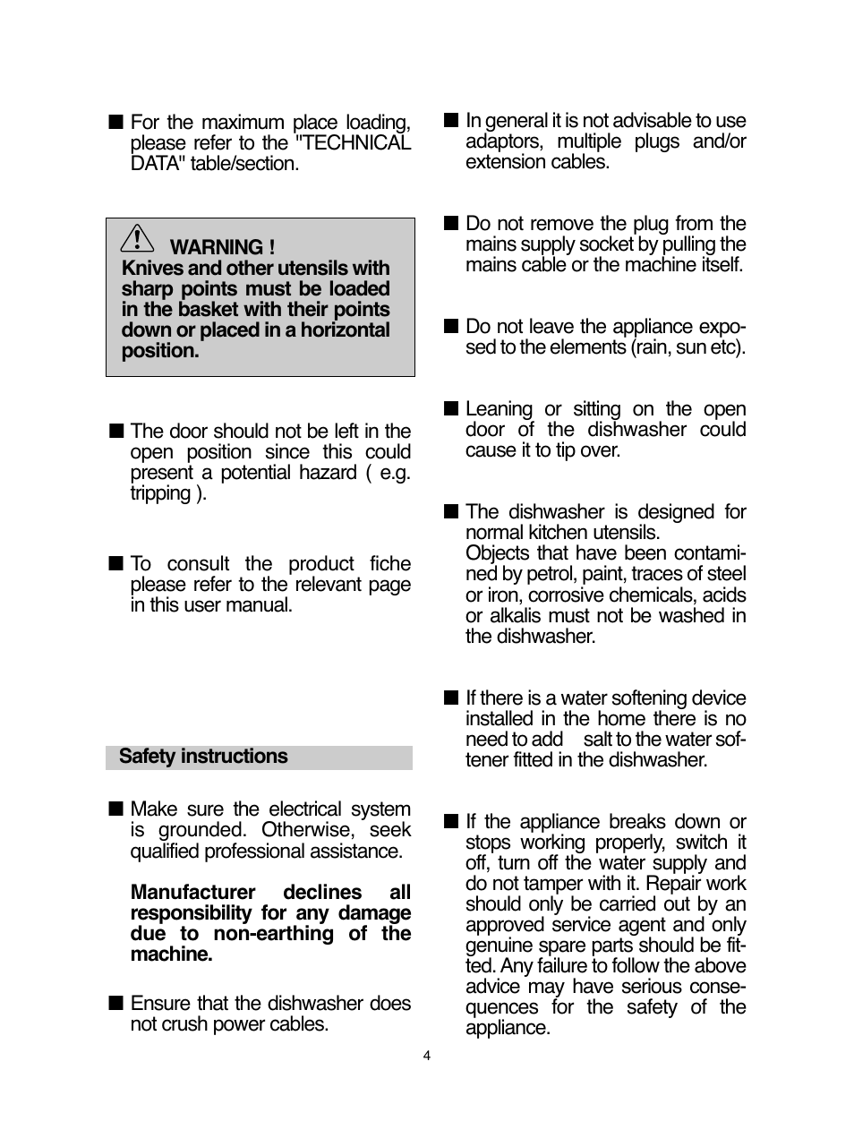 Baumatic BDIF612 User Manual | Page 4 / 32