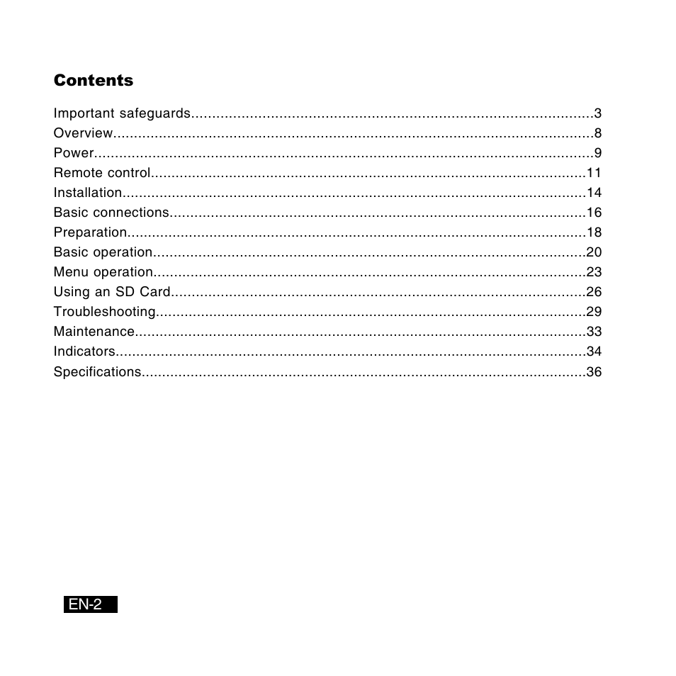 Canon DC-4381 User Manual | Page 2 / 40