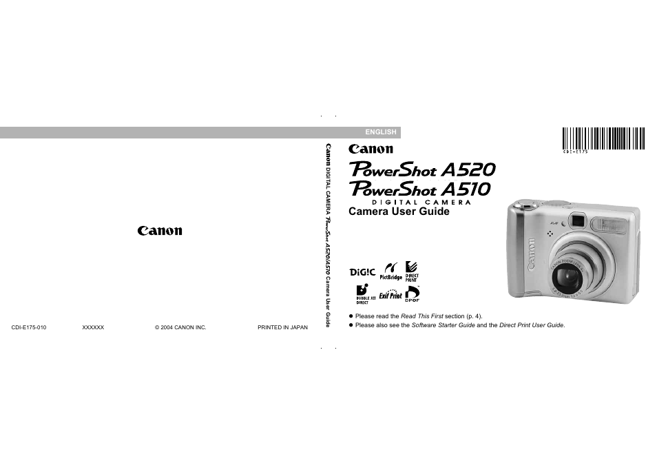 Canon A510 User Manual | 163 pages