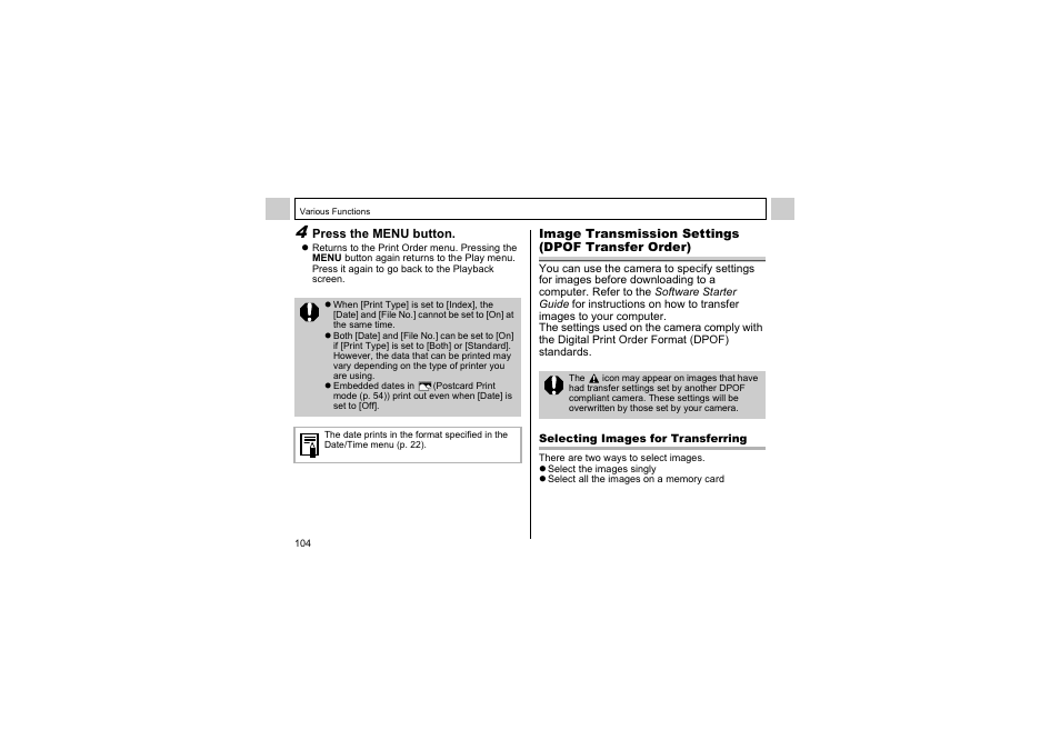 Canon A510 User Manual | Page 106 / 163