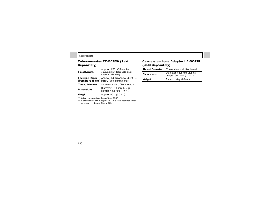 Canon A510 User Manual | Page 152 / 163