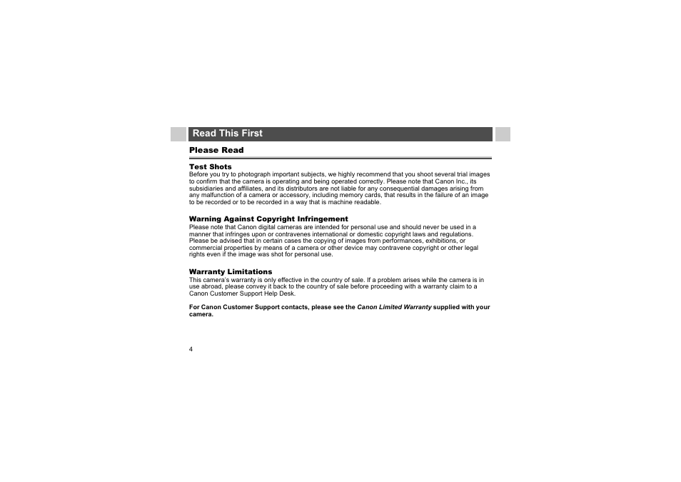 Canon A510 User Manual | Page 6 / 163