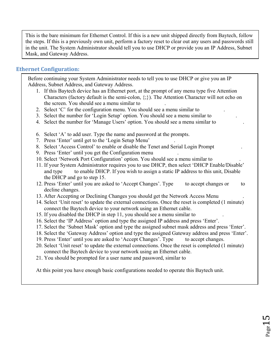 BayTech MRP units 2012 User Manual | Page 15 / 67