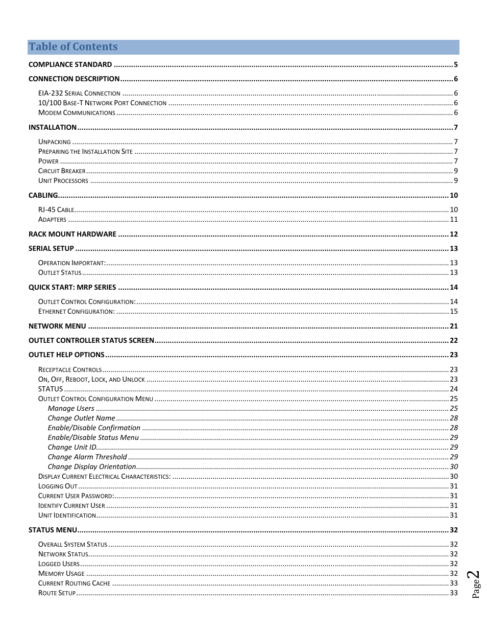 BayTech MRP units 2012 User Manual | Page 2 / 67