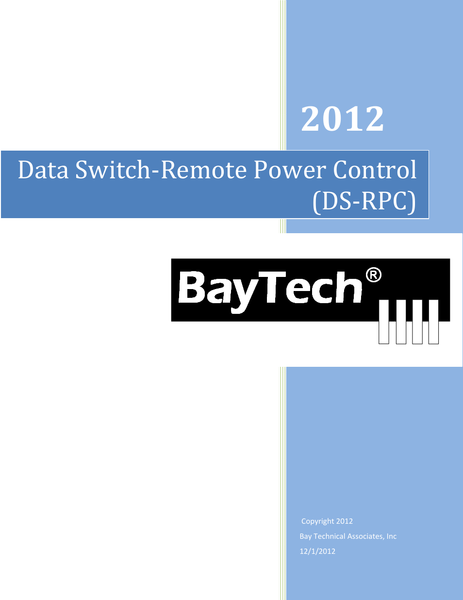 BayTech DS2-RPC 2012 User Manual | 25 pages