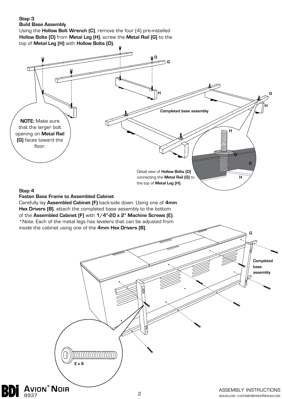 BDI 8937 AVION NOIR User Manual | Page 2 / 5