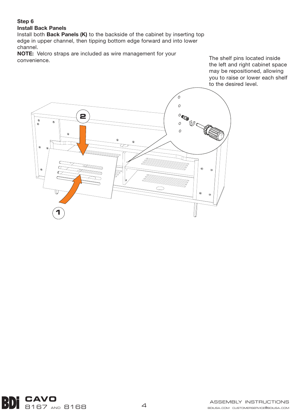 Cavo | BDI 8167 CAVO User Manual | Page 4 / 5