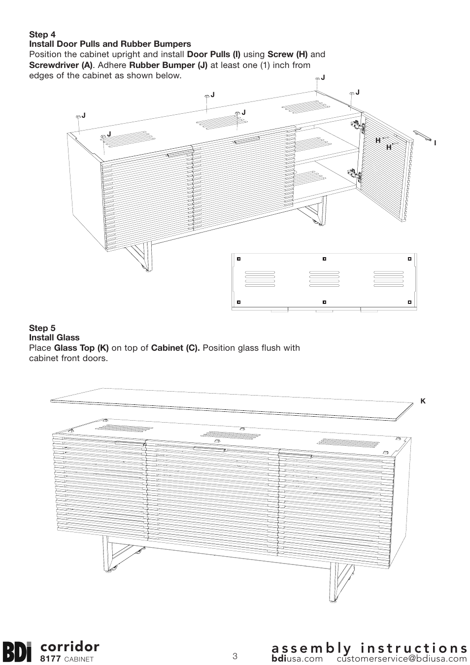 Corridor | BDI 8177 CORRIDOR User Manual | Page 3 / 5