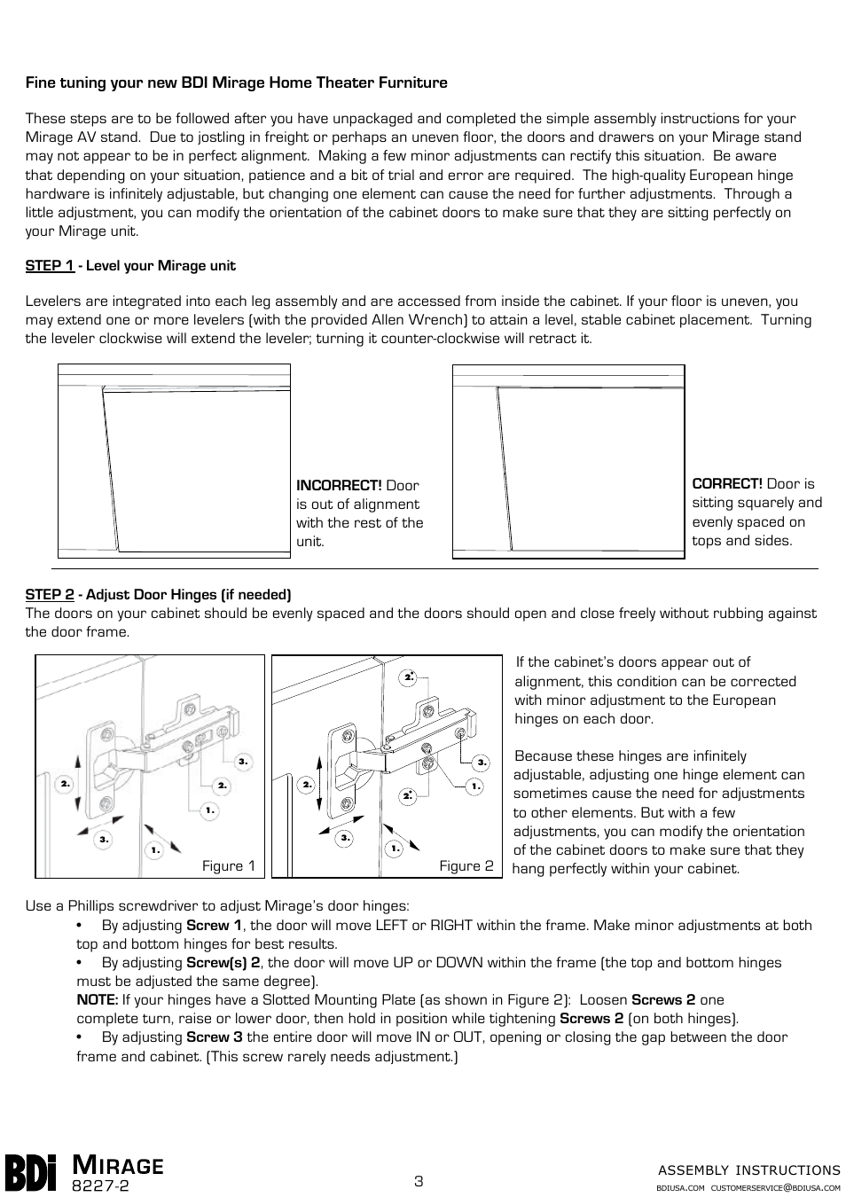 BDI 8227-2 MIRAGE User Manual | Page 3 / 3