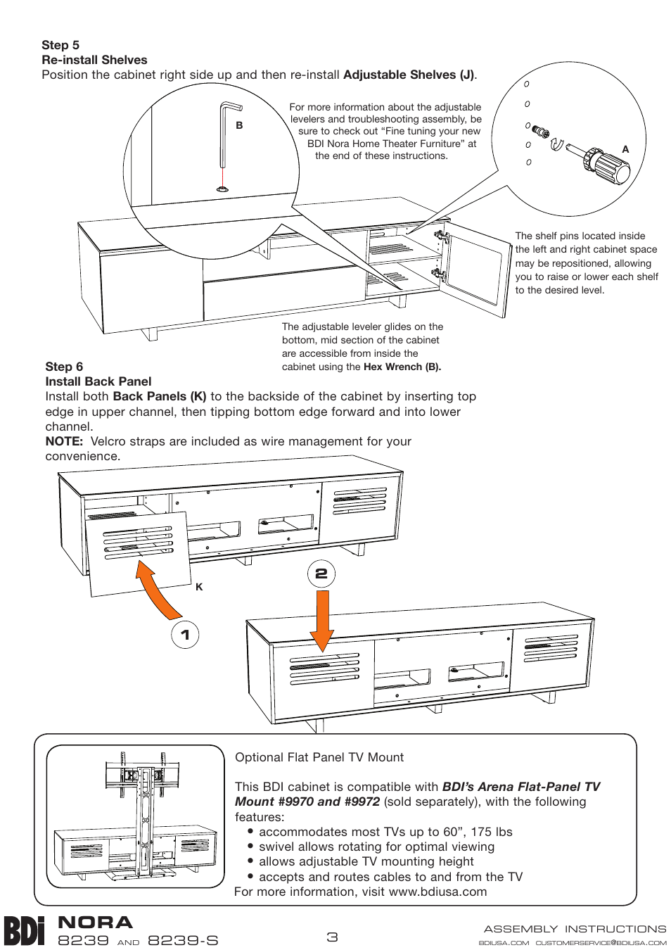Nora | BDI 8239 NORA User Manual | Page 3 / 4