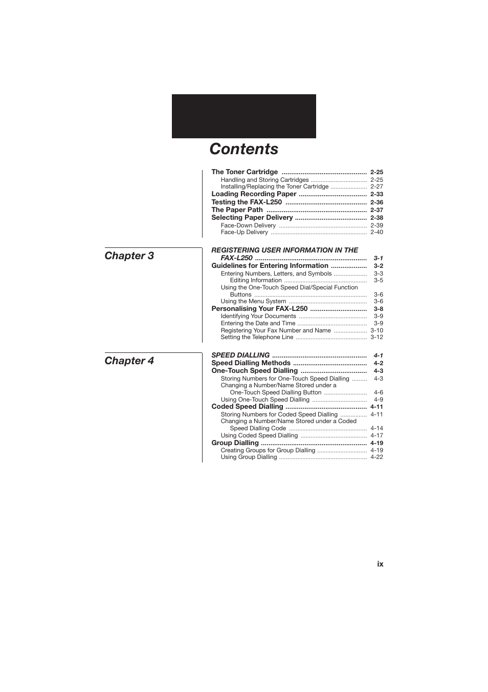 Canon L250 User Manual | Page 9 / 282