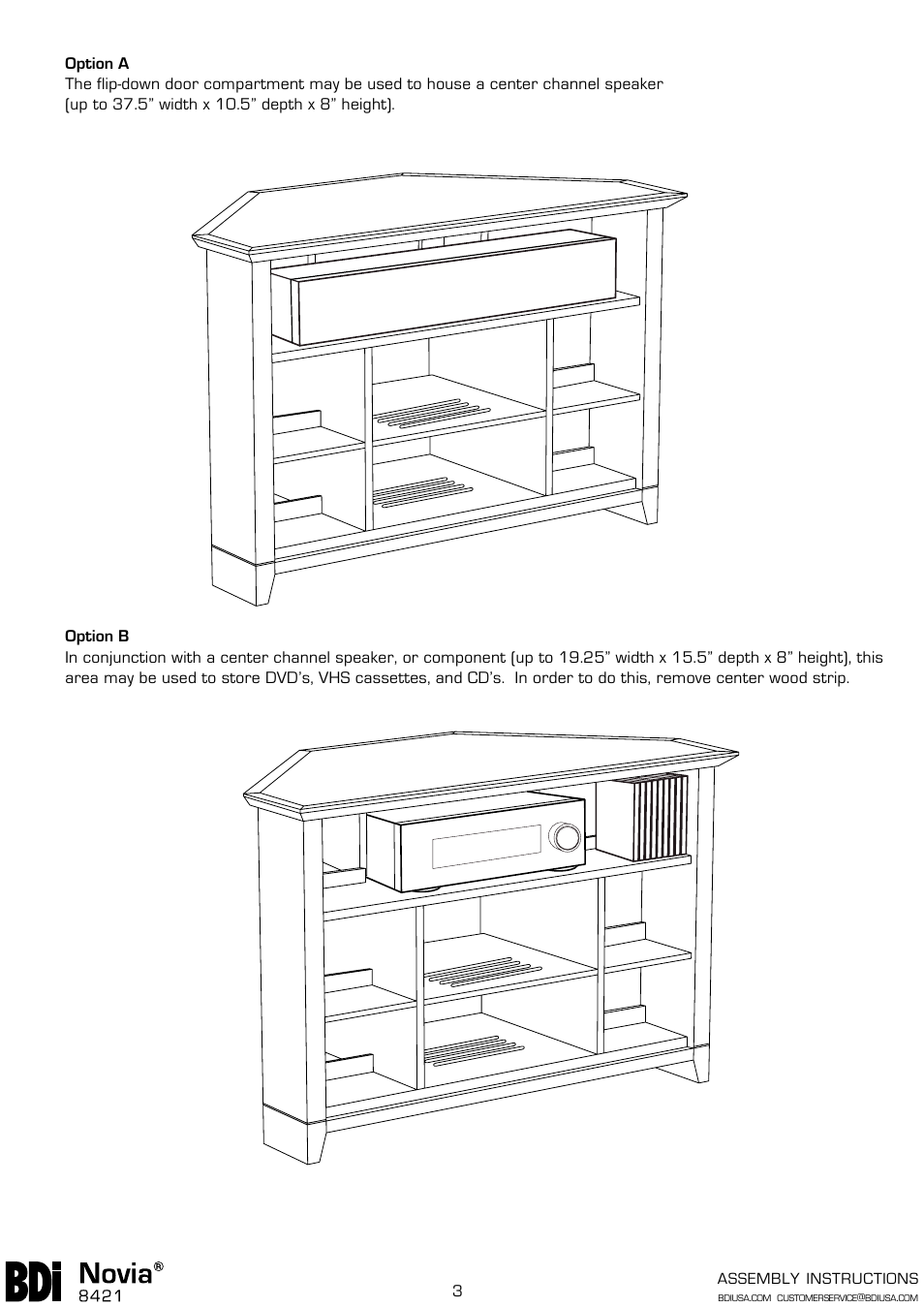 BDI 8421 NOVIA User Manual | Page 3 / 6