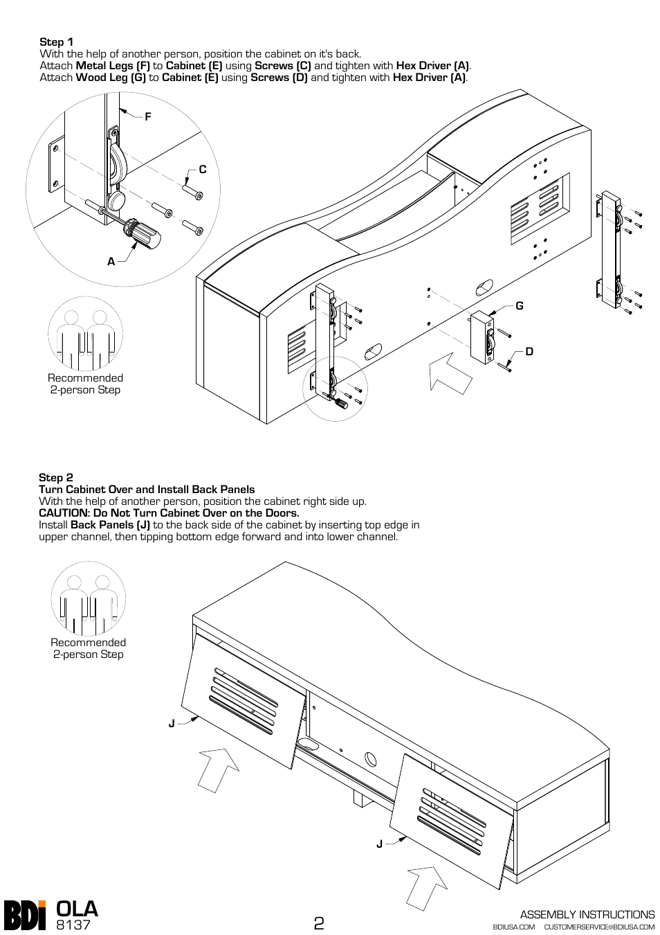 BDI 8137 OLA User Manual | Page 2 / 3