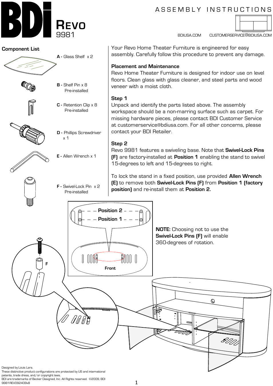 BDI 9981 REVO User Manual | 3 pages