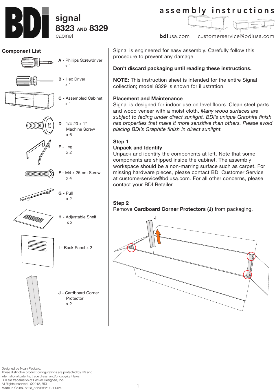 BDI 8323 SIGNAL User Manual | 4 pages