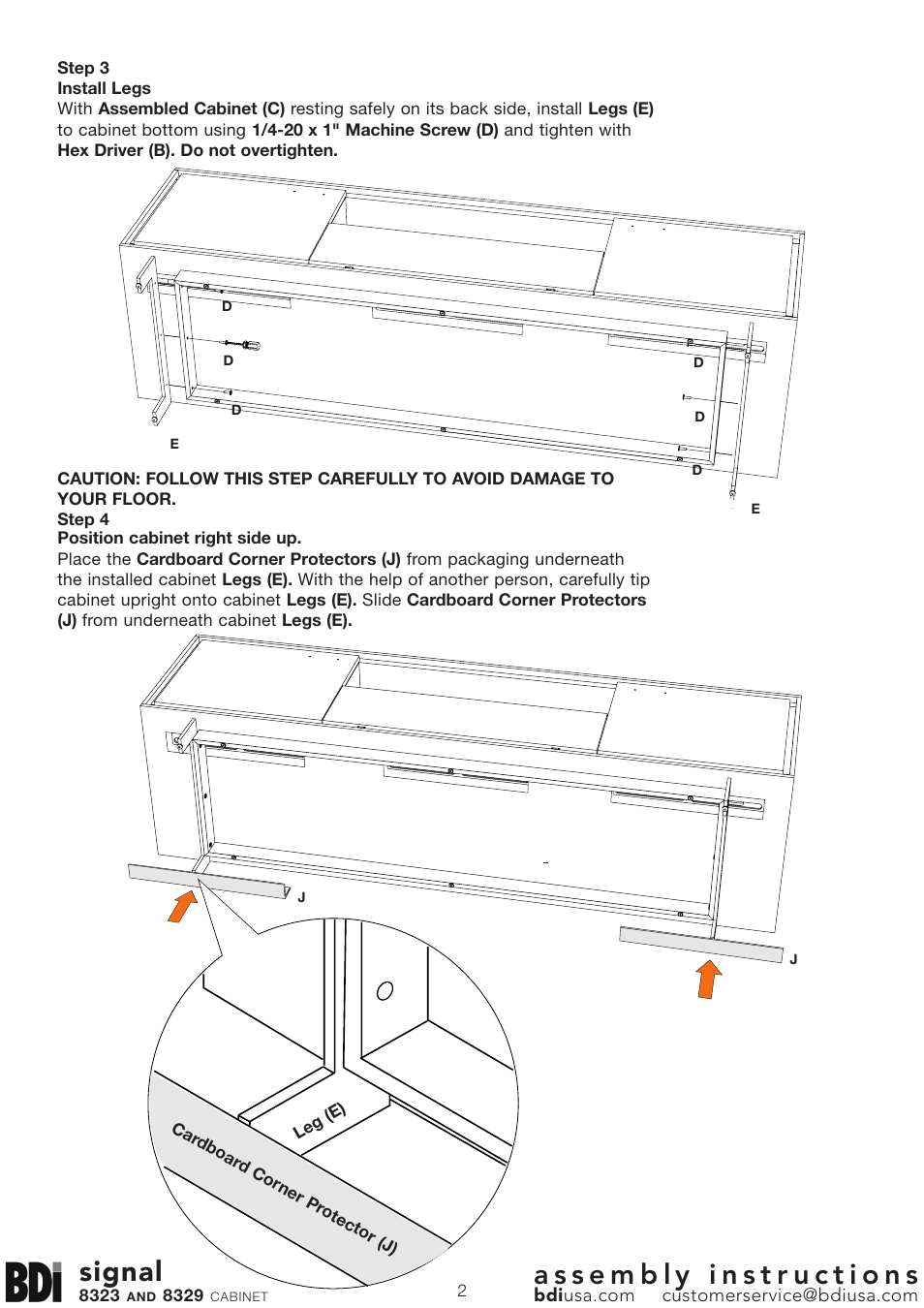 Signal | BDI 8323 SIGNAL User Manual | Page 2 / 4