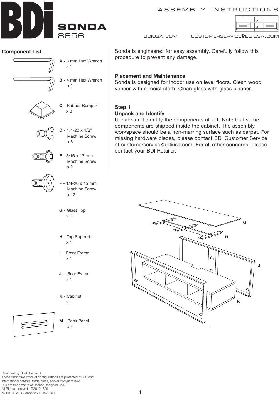 BDI 8656 sonda User Manual | 4 pages