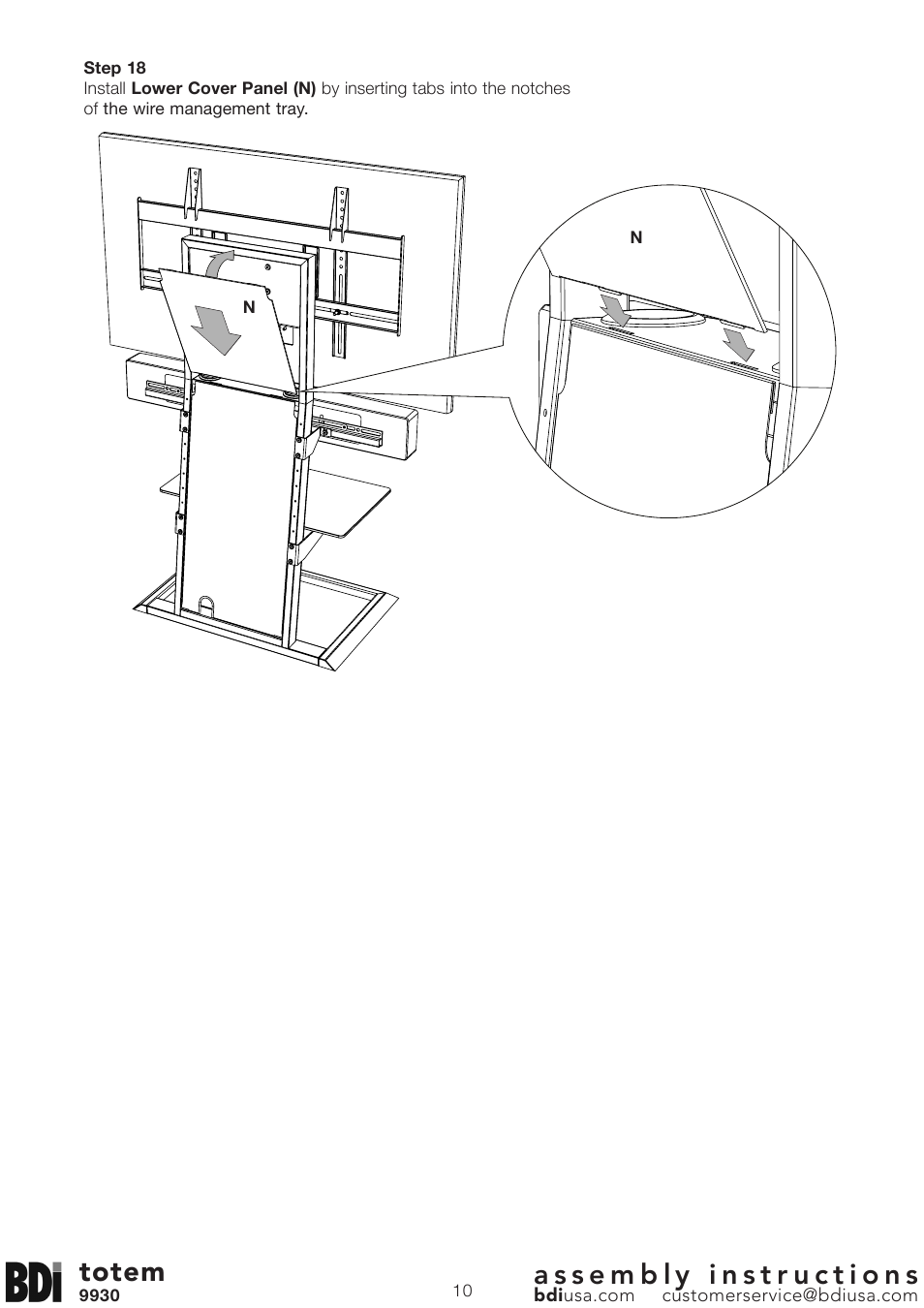 Totem | BDI 9930 totem User Manual | Page 10 / 10