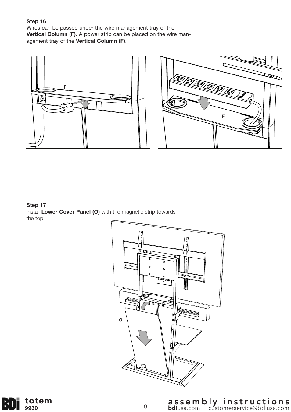 Totem | BDI 9930 totem User Manual | Page 9 / 10