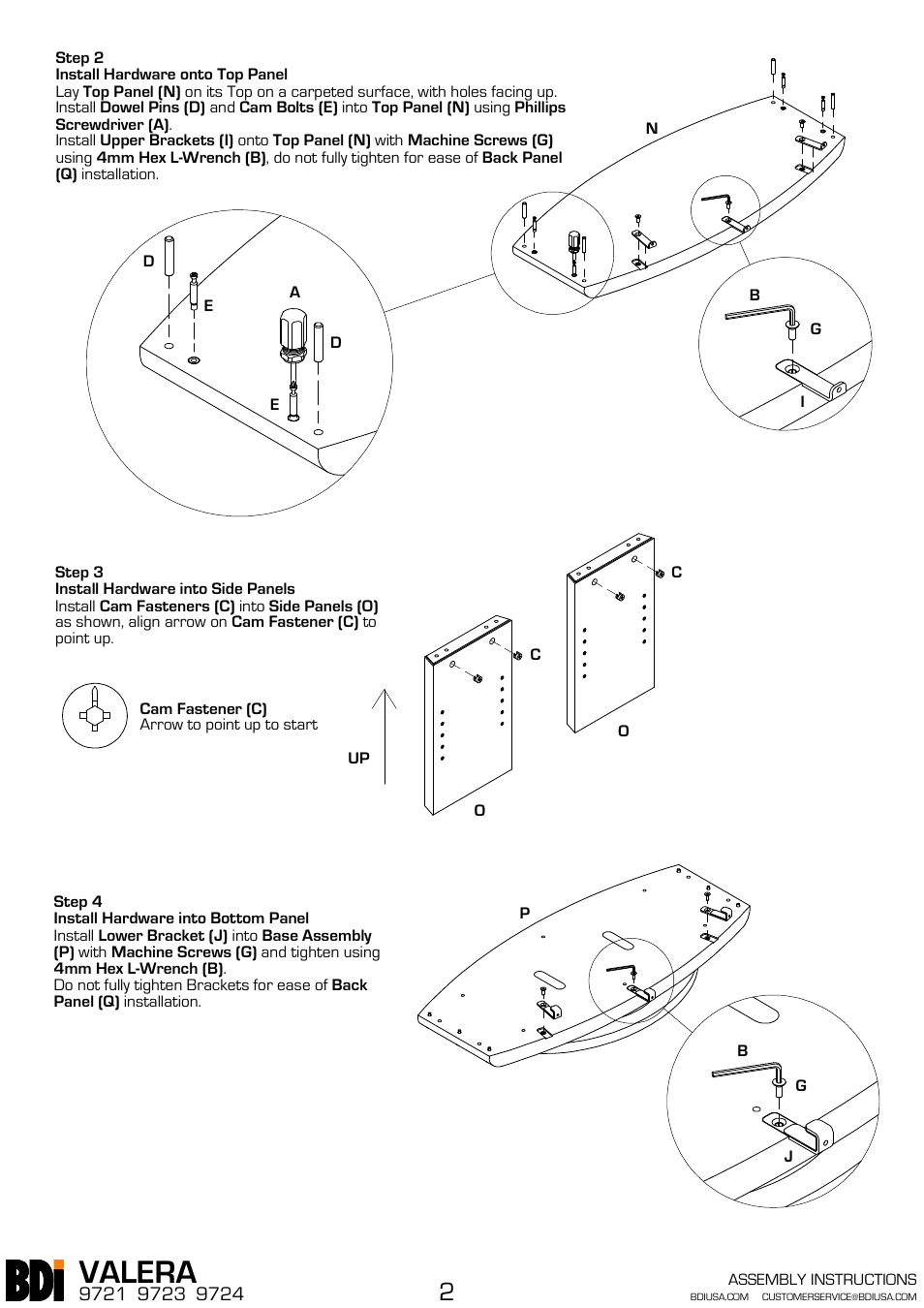 Valera | BDI 9721 VALERA User Manual | Page 2 / 4