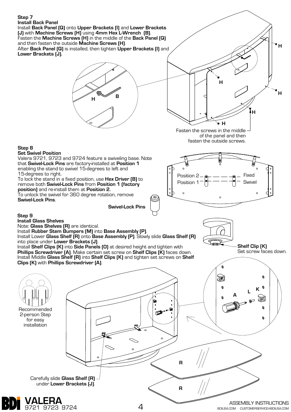 Valera | BDI 9721 VALERA User Manual | Page 4 / 4